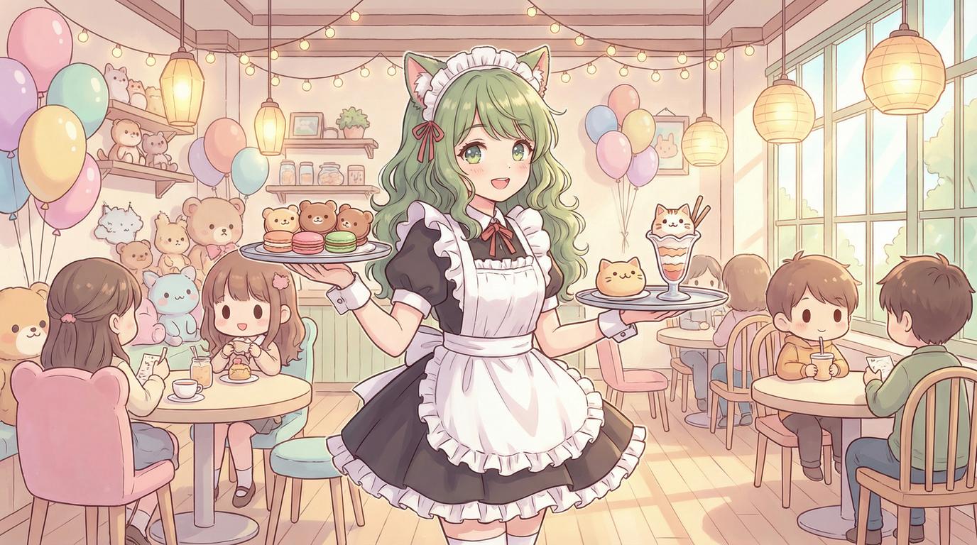 蜜桃传媒猫咖女仆cosplay视频